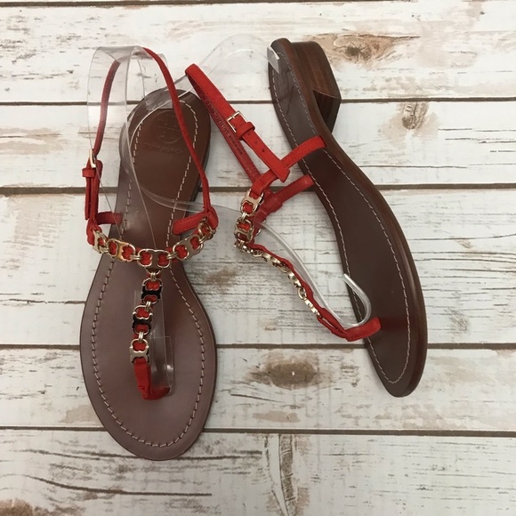 Tory Burch Gemini Link T Strap Sandal B1-1…* - Picture 2 of 7